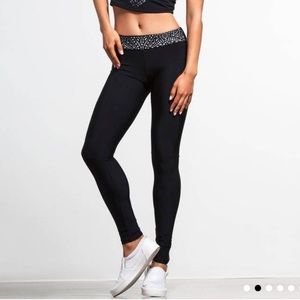 Blue Life Fit Laser Cut Workout Leggings